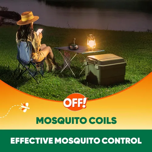 Miniatura 13 de OFF! Bobina repelente de mosquitos para patio trasero, perfecta para patios al aire libre, aroma fresco campestre, 1 unidad