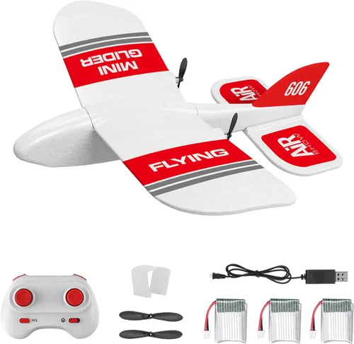 Miniatura 9 de GoolRC KF606 Avión RC, avión de control remoto de 2.4 GHz, avión de ala fija de espuma EPP, RTF listo para volar, modelo de avión deslizante