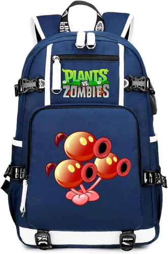 Miniatura 27 de ISaikoy Game Plants vs. Zombies - Mochila de hombro para libros, mochila escolar, color 12