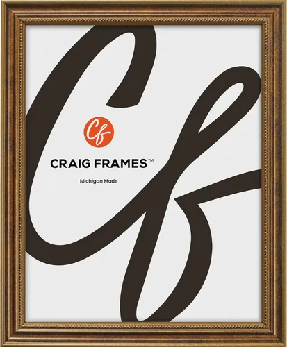 Miniatura 14 de Craig Frames Marco de fotos de 8 x 10 pulgadas, madera de álamo victoriana negra y dorada, 0.75 pulgadas de ancho