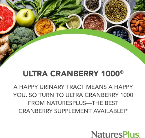 Miniatura 3 de NaturesPlus Ultra Cranberry, liberación sostenida - 1000 mg, 180 tabletas - con vitamina C - vegetariano, sin gluten - 90 porciones
