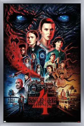 Miniatura 14 de Trends International Netflix Stranger Things: Season 4 - Póster de pared de una hoja, 14.725 x 22.375 pulgadas, versión enmarcada de madera
