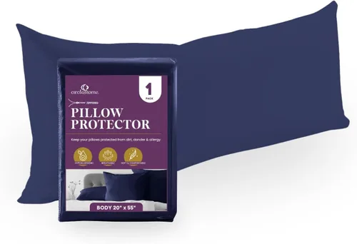 Miniatura 19 de CirclesHome Juego de 12 protectores de almohada estándar con cremallera, 100% algodón, transpirables, protegen las almohadas de la suciedad, el 1