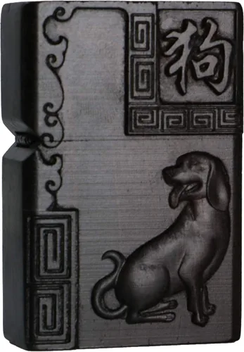 Miniatura 27 de Caja de carcasa de madera de ébano negro natural tallada para módulo Zippo (Serpiente Cobra)