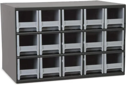 Akro-Mils Gabinete de almacenamiento de acero para garaje, organizador de piezas pequeñas, gabinete de metal para hardware, clavos, tornillos,