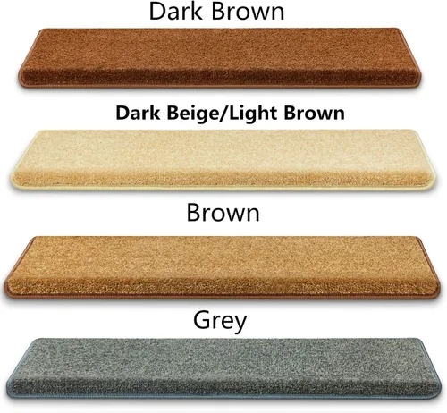 Miniatura 7 de Alfombras para Escalones – Alfombras Antideslizantes con Borde Redondeado para Escaleras – Almohadillas para Escaleras Interiores – Autoadhesivas