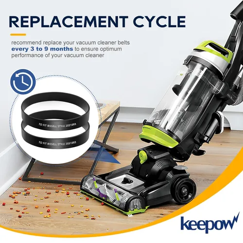 Miniatura 5 de KEEPOW Correa de repuesto para aspiradora Bissell PowerForce Helix Turbo 2191, 2191U, 2190, 2252, 2253, 2254, 22543, 1700, 1701, 1797, 1793, 2691