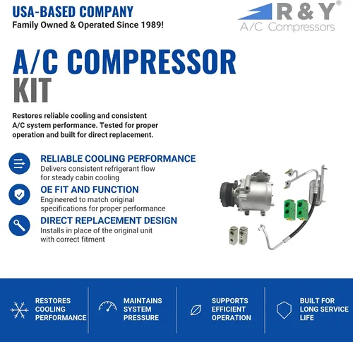 Miniatura 2 de Kit de compresor de aire acondicionado automotriz RYC KT CI62