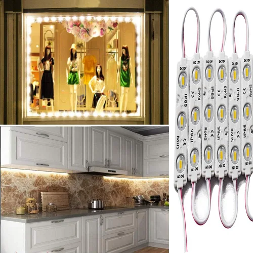 Miniatura 14 de Módulo LED, luces de repuesto para inflables, blancas, 10 piezas, 5 pies, 5730 SMD, 150 lúmenes por módulo LED, luz impermeable IP65 para cartel