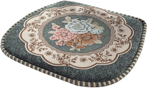 Miniatura 40 de EORNOW Juego de cojines para silla de comedor con lazos, juego de 1/2/4, almohadillas antideslizantes para silla de comedor con funda extraíble