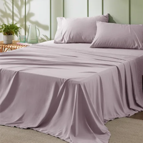 Miniatura 35 de Bedsure Sábanas de tamaño King – Sábanas suaves para cama de tamaño King, 4 piezas de hotel de lujo verde menta, juego de sábanas refrescantes de 11