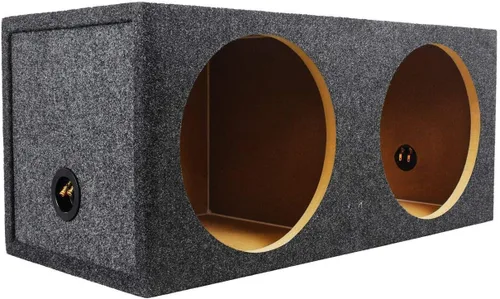 Miniatura 2 de Rockville RD12 Caja de subwoofer sellada doble de 12 pulgadas y 1.25 pies cúbicos, fabricada en EE. UU., MDF de 3/4 pulgadas, alfombra negra