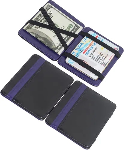 Miniatura 4 de CKLT Men's Fashion Magic Money Clip Leather Minimalistic Slim Wallet