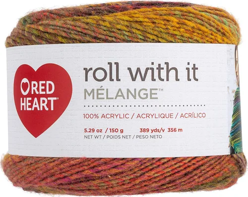 Miniatura 12 de Red Heart Roll with It Sparkle - Hilo de amatista – Paquete de 3 unidades de 5.29 oz/5.3 onzas, mezcla acrílica, 4 medianos (peinado), 561 yardas