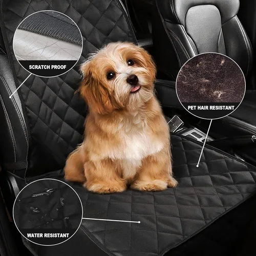 Miniatura 6 de AsFrost Funda de asiento para perros, camiones, SUV, gruesa 600D, resistente al agua y al desgaste, duradera, antideslizante, convertible