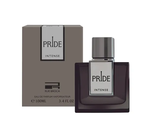 Rue Broca Pride Intense Eau de Parfum para hombre, 3.4 onzas líquidas, fragancia diaria picante y masculina con bergamota, ámbar y vainilla