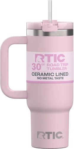 Miniatura 43 de RTIC Vaso Tumbler de Viaje por Carretera de 30 oz con Doble Pared Revestido de Cerámica Aislado Taza Portátil de Café de Viaje de Acero Inoxidable