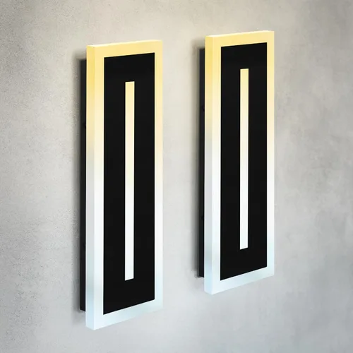 Miniatura 38 de ASD Lámpara LED de montaje en pared de 18 pulgadas de largo, aplique lineal para exteriores e interiores 3CCT, regulable, impermeable