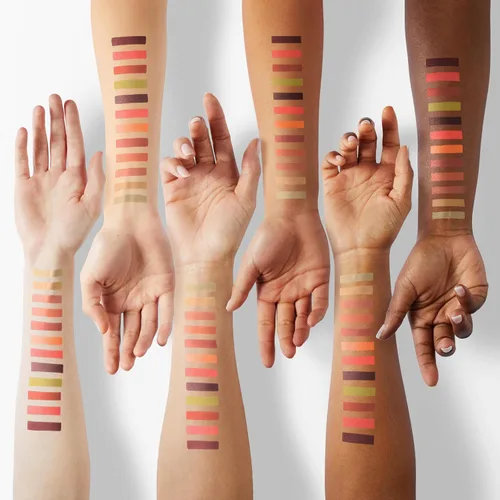 Miniatura 4 de Paleta de sombras de ojos marrón vegana con 16 tonos - Alta pigmentación, fácil de mezclar - Tonos desnudos metálicos y brillantes - De larga
