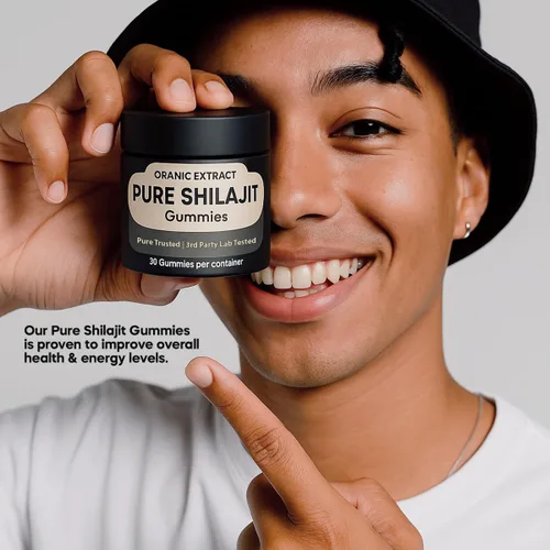 Miniatura 3 de Gomitas Shilajit - Fuente del Himalaya 9000 mg, energía y apoyo inmunológico para hombres y mujeres, ácido fúlvico + 85 oligominerales, sabor a miel