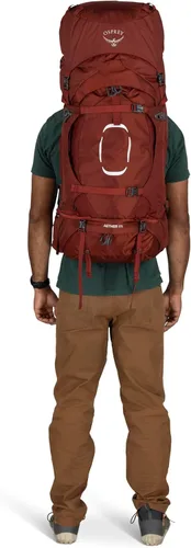Miniatura 12 de Osprey Aether 65L Mochila de senderismo para hombre, Deep Acorn Red, L/XL Rojo Bellota Profundo