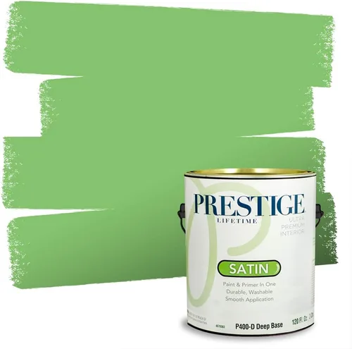 Miniatura 24 de PRESTIGE Pintura exterior e imprimación en uno, aloe, plano, 1 galón