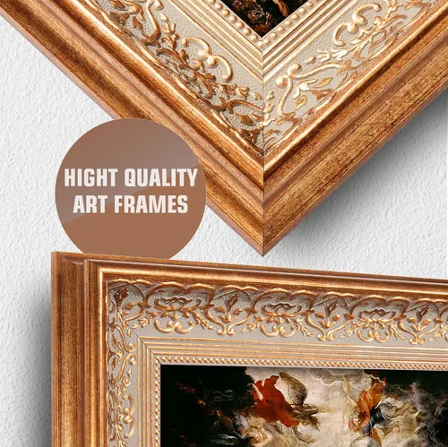 Miniatura 677 de A&T ARTWORK Campo de trigo con cipreses de Van Gogh Las reproducciones de arte clásico mundial, impresiones en lienzo giclée para decoración