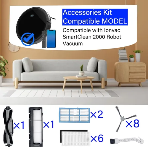 Miniatura 2 de SmartClean 2000 Kit de accesorios para Ionvac SmartClean 2000 Robot Vacuum piezas de repuesto