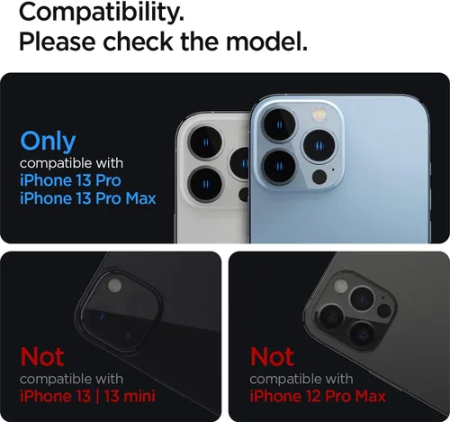 Miniatura 2 de Spigen Protector de pantalla para lente de cámara [GlasTR Optik] diseñado para iPhone 13 Pro Max (2021) / iPhone 13 Pro (2021) - Transparente