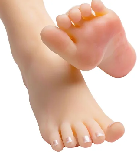 Miniatura 8 de SZLYTYUN Un par de modelos de pies femeninos de silicona realistas de tamaño real, pies de silicona para mostrar zapatos, joyas, sandalias