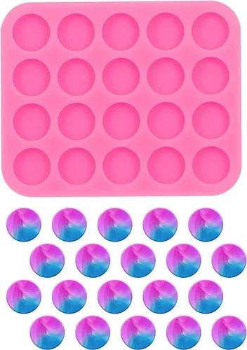 Miniatura 7 de Mini moldes redondos de silicona para aretes de oreja, molde de resina diminuta, muchos círculos, moldes de silicona, molde epoxi para aretes