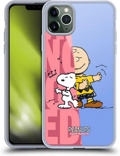 Miniatura 200 de Head Case Designs Funda de gel con licencia oficial de Peanuts Snoopy & Woodstock Halfs and Laughs [protección de grado militar] compatible