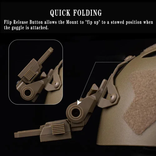 Miniatura 3 de Night Vision L4G69 - Soporte para casco táctico de Airsoft NVG para gafas de visión nocturna PVS15 PVS18 GPNVG18