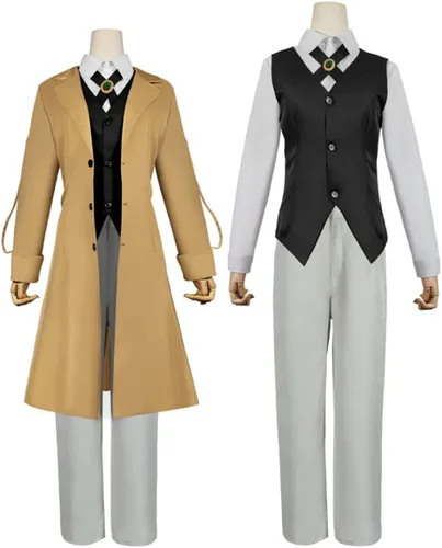 Miniatura 5 de Buyoem Dazai - Disfraz de cosplay para Halloween, Navidad, anime, Chuuya, cosplay, uniforme para adultos, hombres y mujeres Color2