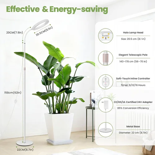 Miniatura 5 de Luces de Plantas Grandes para Cultivo en Interiores 24V, Espectro Completo Mejorado de 660nm, Luz de Cultivo LED LUMILEDS, Lámpara de Cultivo de 8.1