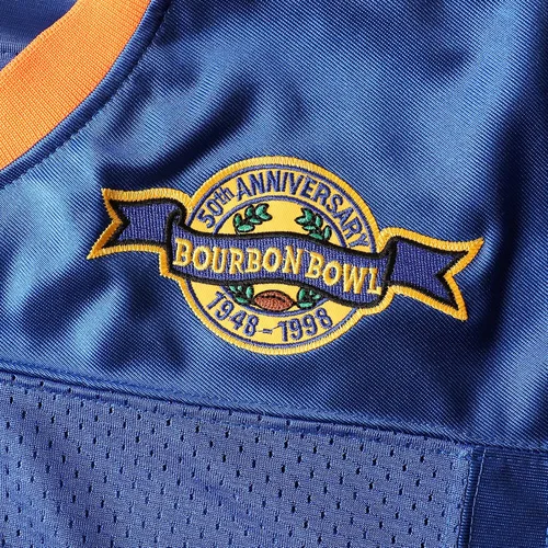 Miniatura 29 de Camiseta de fútbol The Waterboy #9 Bobby Boucher 50 aniversario Mud Dogs Bourbon Bowl Movie Football Jerseys para hombres