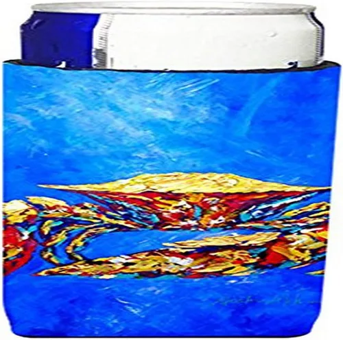 Miniatura 41 de Caroline's Treasures MW1185MUK Big Boy on Blue Crawfish Ultra Hugger para latas delgadas, funda para enfriar, lavable a máquina, funda para bebidas