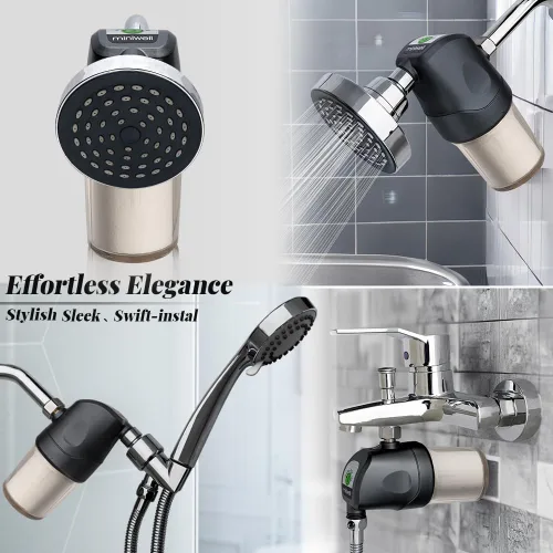 Miniatura 7 de Miniwell Sistema de filtro de ducha - Purifica el agua, reduce el agua dura y el cloro, suaviza la piel y el cabello Filtro de baño