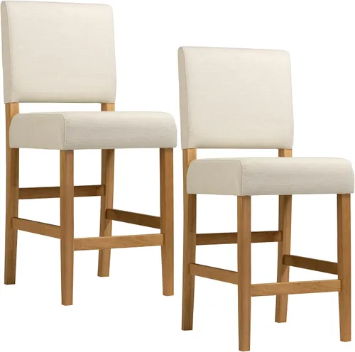 Miniatura 14 de Leick Home Calton Taburete de mostrador, con asiento giratorio, para cocina o comedor, piel sintética negra y piedra gris, paquete de 2, 10118GS/BL