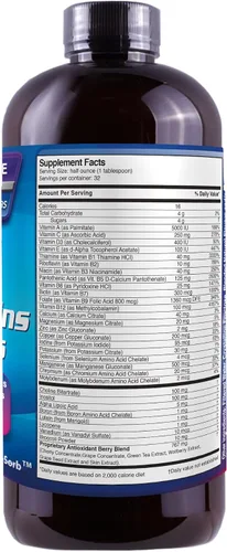 Miniatura 2 de Líquido Mega de suplementos multivitamínicos & Minerales 16oz. [Salud y belleza]
