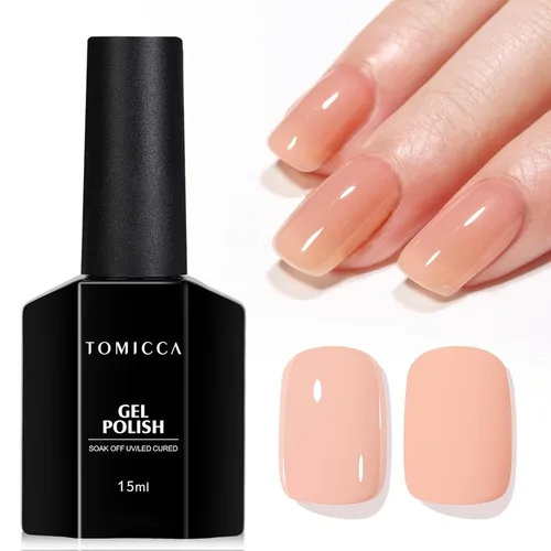 Miniatura 12 de TOMICCA Capa superior de gel mate, 0.5 onzas líquidas, acabado mate para esmalte de uñas de gel, remojar LED UV para curar de larga duración