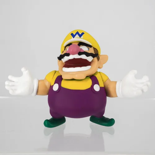 Miniatura 2 de Sanei Boeki Super Mario Figura Colección Wario 1.57 x 1.57 x 1.96 pulgadas FCM-029 Japan Import con bolígrafo táctil original Stylus