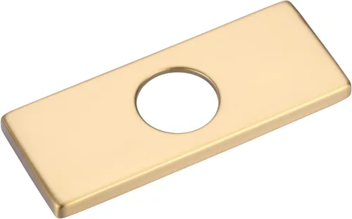 Miniatura 8 de Placa de cubierta de grifo de 6 pulgadas, placa de grifo negra mate para fregadero de baño, 1 agujero o 3 agujeros de 4 pulgadas, cubierta