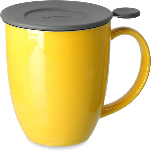 Miniatura 7 de FORLIFE Uni Brew-in-Mug con infusor de té y tapa, 16 onzas, color rojo