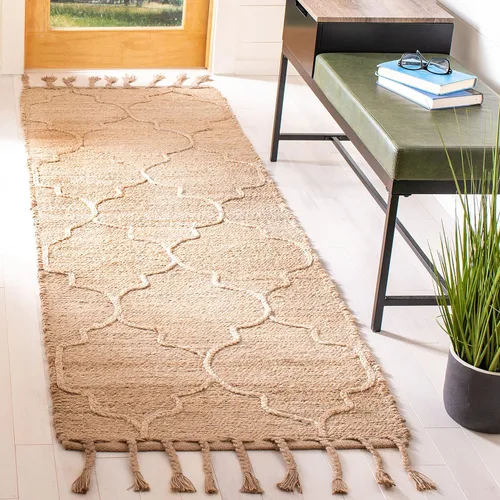 Miniatura 7 de SAFAVIEH Natural Fiber Collection - Alfombra decorativa de 2 pies 3 pulgadas x 4 pies, natural, hecha a mano, rústico, geométrico, marroquí