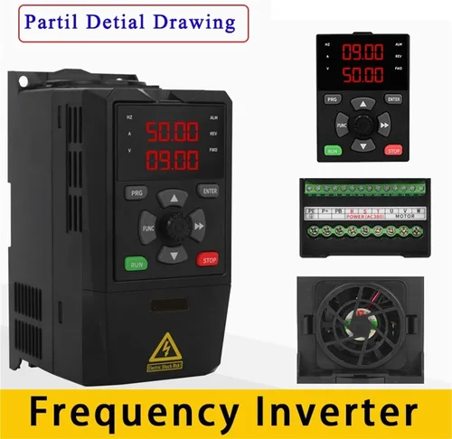 Miniatura 2 de 1Pcs VFD 1Phase Input 3Phase Output 220V Variable Frequency Vector Drive Converter Inverter 0.75/1.5/2.2KW Motor Speed Controller(0.75KW,1PH to 3PH