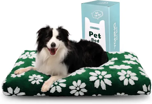 Miniatura 15 de Camas para perros grandes, bonita cama gruesa para perrera, cama mullida para mascotas con funda extraíble lavable y parte inferior antideslizante