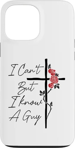 Miniatura 24 de I Can't But I Know A Guy Jesus Cross Flowers Case for iPhone 17