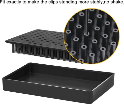 Miniatura 3 de Soporte de pintura para modelo, soporte de base y 12 piezas de clip de cocodrilo flexible, herramientas de modelado para aerógrafo, piezas