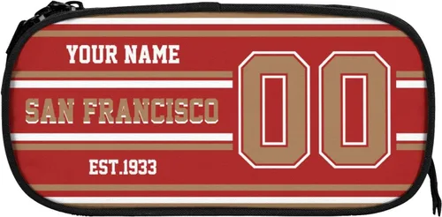 Miniatura 32 de Estuche de lápices personalizado Arizona con número de nombre, caja de lápices personalizada estilo fútbol, estuche de bolígrafo personalizado